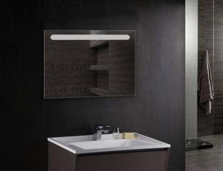 Зеркало «Уно» с LED подсветкой вверху