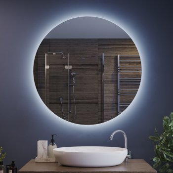 Зеркало «Альфа» круглое с интерьерной подсветкой