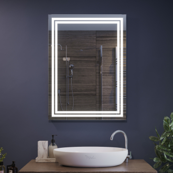 Зеркало «Дабл» подсветкой по периметру