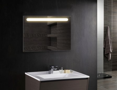 Зеркало «Уно» с LED подсветкой вверху