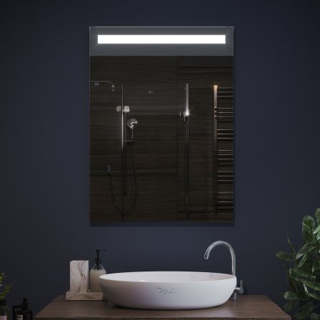 Зеркало с верхней LED подсветкой