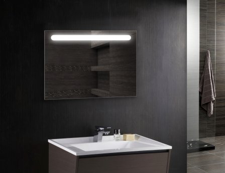 Зеркало «Уно» с LED подсветкой вверху