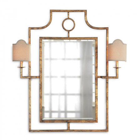 Зеркало с бра "Эван" (Gold)