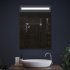Зеркало с верхней LED подсветкой