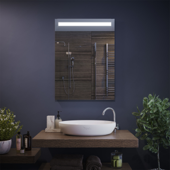 Зеркало с верхней LED подсветкой Зеркало с верхней LED подсветкой