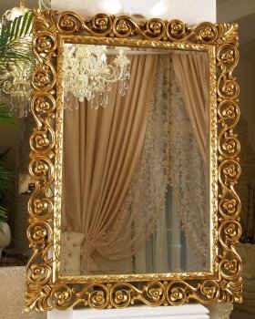 Зеркало в раме "Бергамо" 20C. Gold/8 Зеркало в раме "Бергамо" 20C. Gold/8
